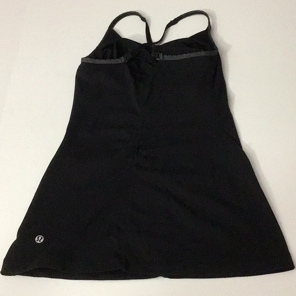 Lululemon Open Your Heart Tank Black w/Gray Sz 4 - Picture 6 of 11